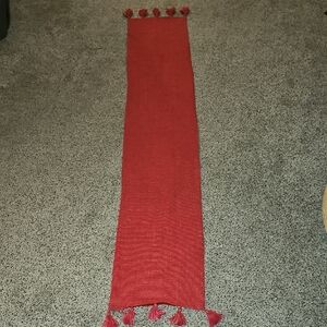Opalhouse Red Table Runner with Tassels